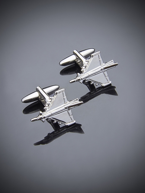 

shaze Silver-Plated Quirky Cufflinks