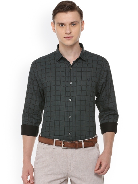 

Allen Solly Men Green Slim Fit Checked Casual Shirt