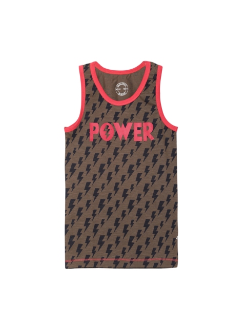 

Claesens Holland Girls Brown & Red Printed Camisole CL852-CL852