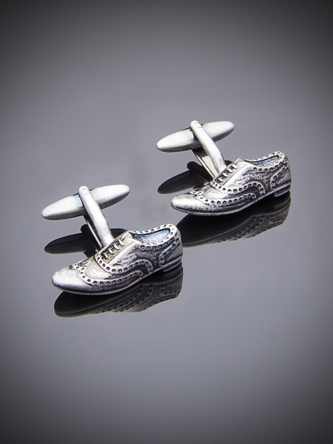 

shaze Silver-Plated Quirky Cufflinks