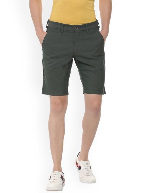 

Allen Solly Men Grey Solid Slim Fit Regular Shorts