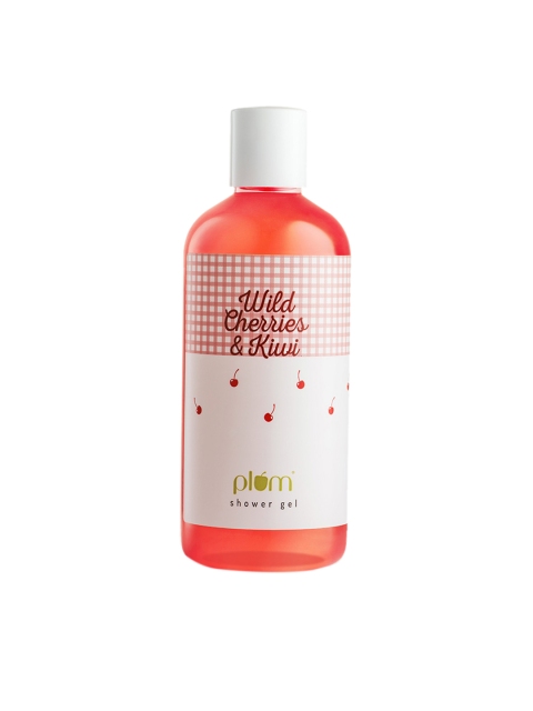 

Plum Unisex Wild Cherries & Kiwi Sustainable Shower Gel 300ml, Red
