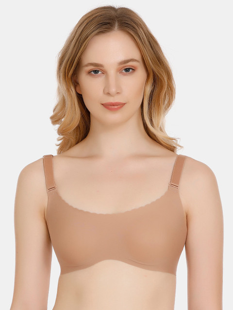 

Zivame Beige Solid Non-Wired Non Padded T-shirt Bra ZI010170M80