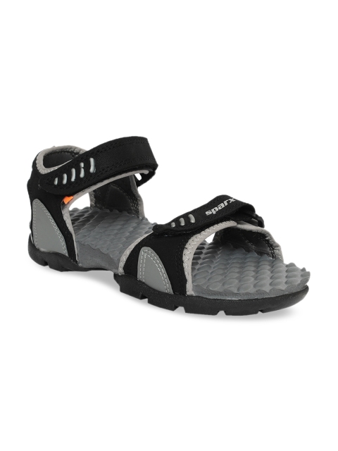 

Sparx Women Black & Grey Comfort Sandals