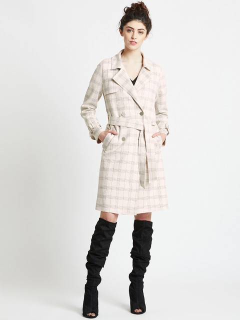 

COVER STORY Women Off-White Checked Duster Jacket
