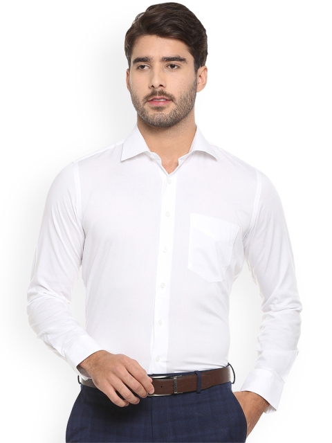 

Van Heusen Men White Slim Fit Solid Formal Shirt