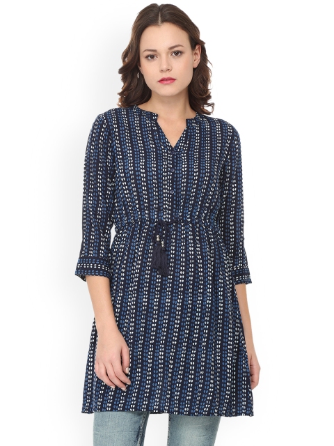 

People Blue Printed Tunic