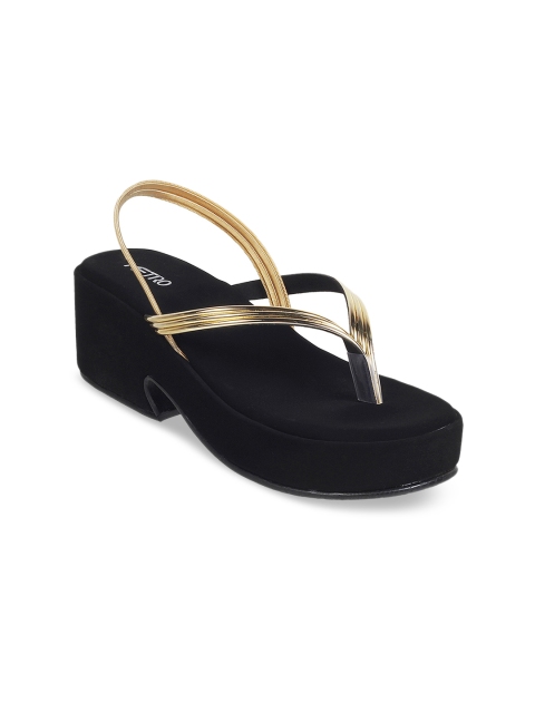 

Metro Girls Gold-Toned Solid Sandals