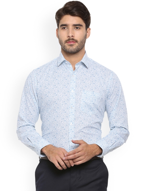 

Van Heusen Men Blue Regular Fit Printed Formal Shirt