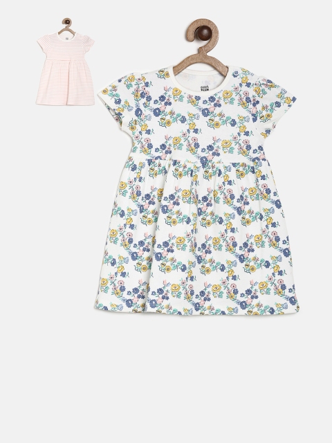 

MINI KLUB Girls Multicoloured Printed Fit and Flare Dress, Multi