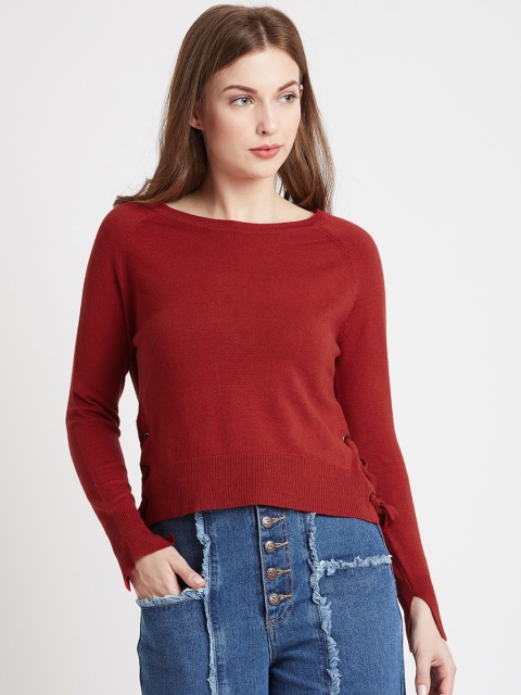 

COVER STORY Women Orange Solid Sweater