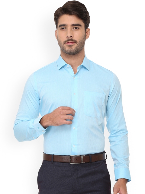 

Van Heusen Men Blue Slim Fit Self Design Formal Shirt