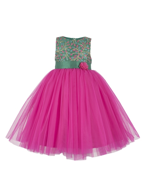 

Toy Balloon kids Girls Pink Embellished Fit and Flare Dress