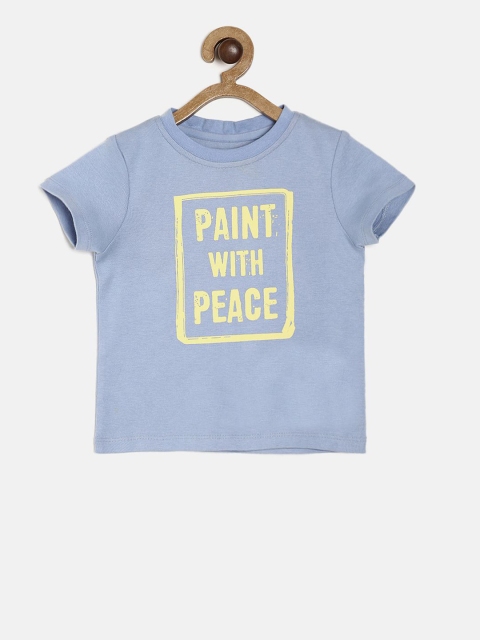 

MINI KLUB Boys Grey Printed Round Neck T-shirt