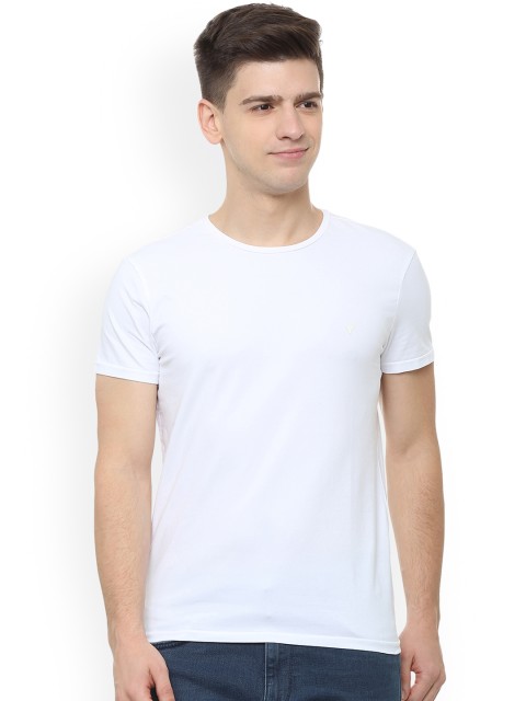 

Solly Jeans Co. Men White Solid Round Neck T-shirt