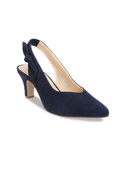 

Bugatti Women Blue Solid Leather Sandals