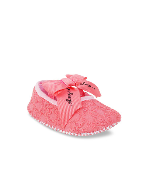 

Kittens Girls Pink Embroidered Mary Jane Booties