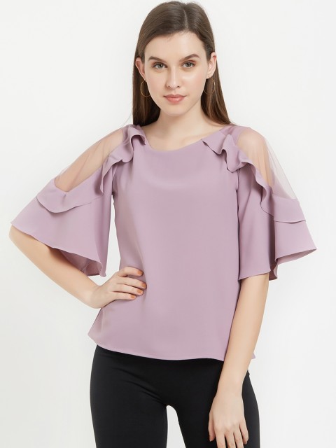 

Soie Women Mauve Solid Top