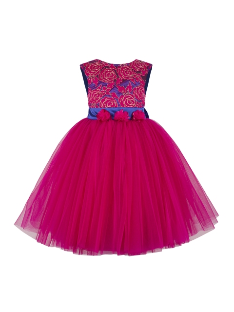 

Toy Balloon kids Girls Pink Embellished Fit and Flare Dress