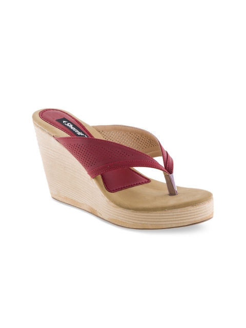 

Sherrif Shoes Women Red Solid Heels