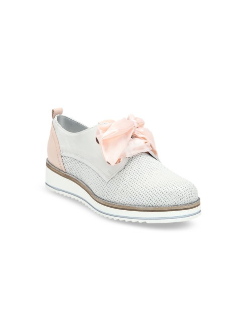 

Bugatti Women White & Pink Leather Formal Derbys