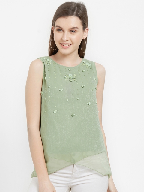 

Soie Women Green Solid Top