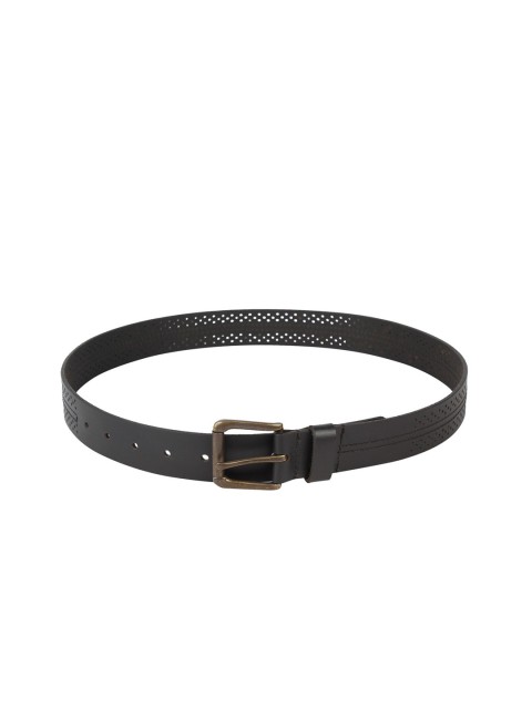 

Paradigm Design Lab Men Black Cut-Out Detail Belt