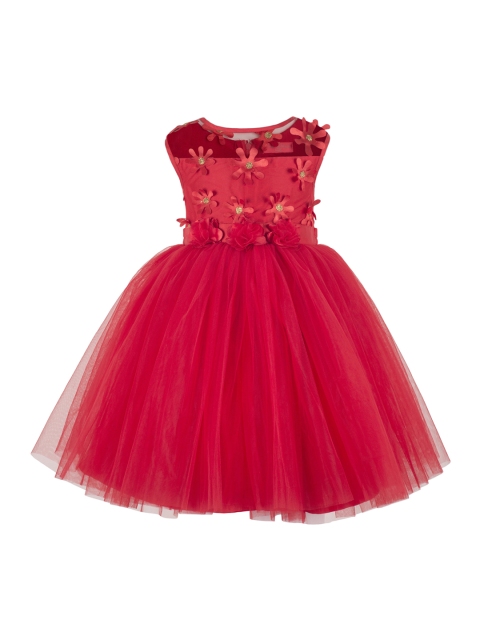 

Toy Balloon kids Girls Red Embellished Fit and Flare Dress
