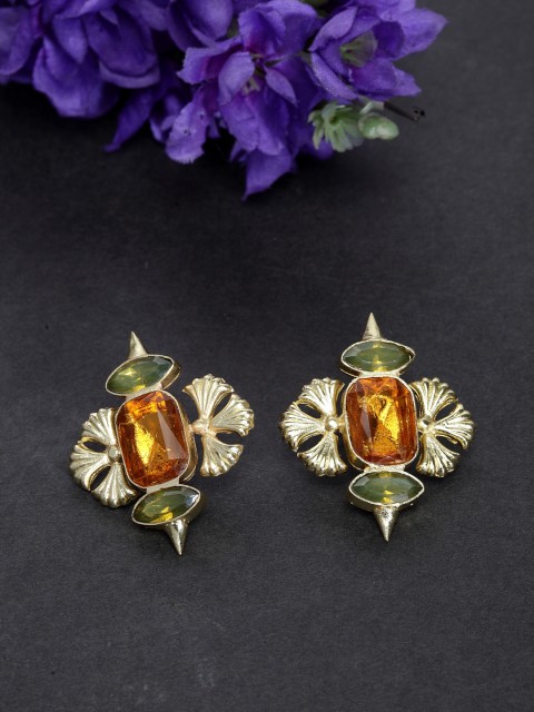 

DIVA WALK Gold-Plated Contemporary Handcrafted Drop Earrings