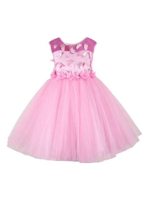 

Toy Balloon kids Girls Pink Embellished Fit and Flare Dress