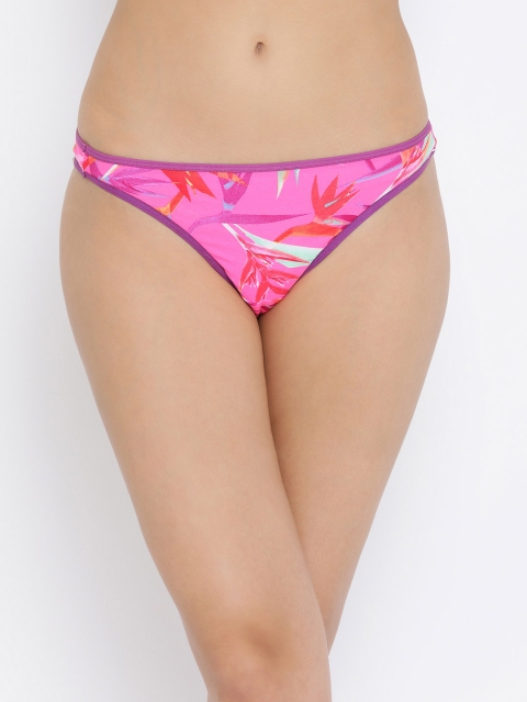 

Clovia Women Pink Printed Thongs PN3121P14XL