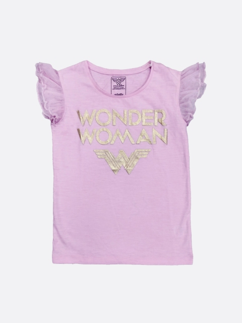 

Kids Ville Wonder Woman featured Pink Tshirt for Girls