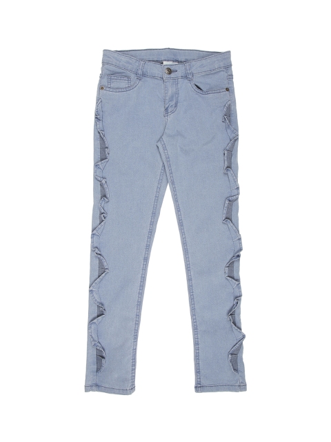

Pantaloons Junior Girls Blue Regular Fit Low-Rise Clean Look Jeans