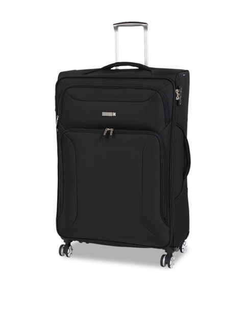 

IT Luggage Unisex Black Solid Soft-Sided Large Trolley Bag