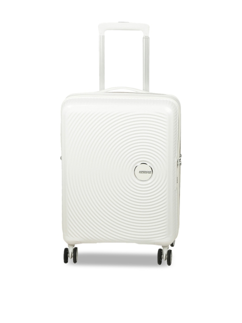 

AMERICAN TOURISTER White Textured CURIO Cabin Trolley Bag