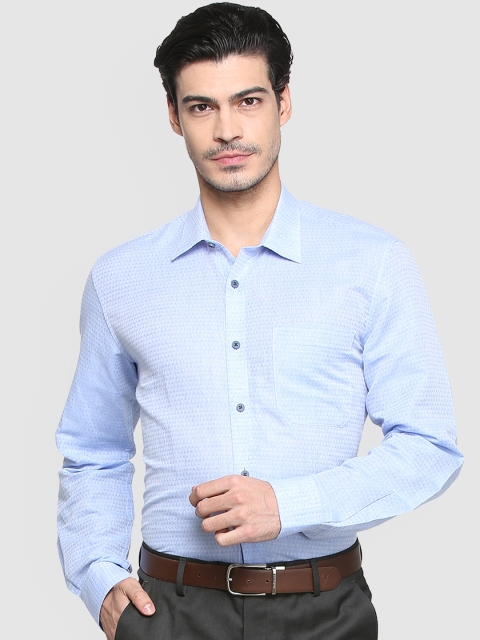 

Louis Philippe Men Blue Slim Fit Printed Formal Shirt