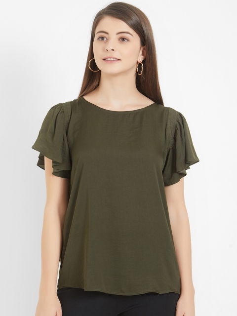 

Soie Women Green Solid Top