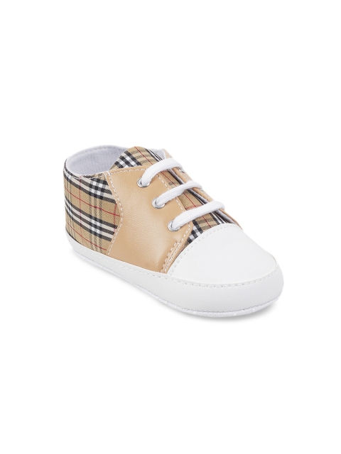 

Kittens Boys Beige Checked Booties
