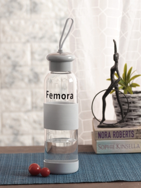 Femora Grey & Transparent Bottle with Gripper 500ml