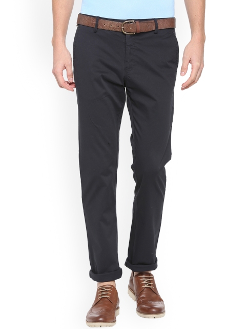 

Allen Solly Men Black Regular Fit Solid Regular Trousers