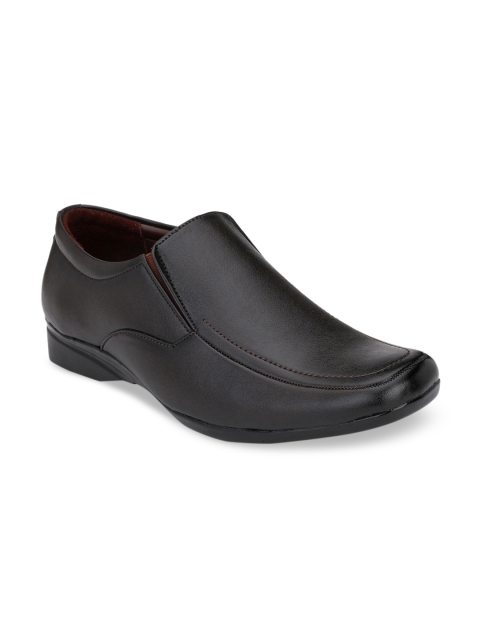 

Fentacia Men Brown Synthetic Formal Slip-Ons