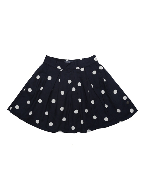 

Allen Solly Junior Girls Navy Blue & White Printed Flared Skirt