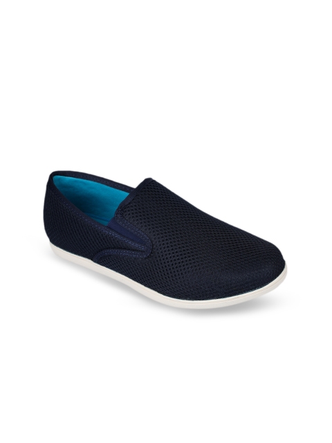 

Gliders Men Navy Blue Slip-On Sneakers