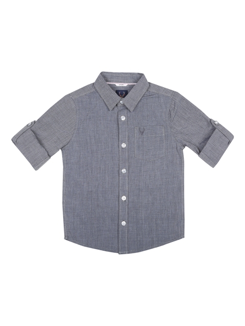 

Allen Solly Junior Boys Grey Regular Fit Solid Casual Shirt