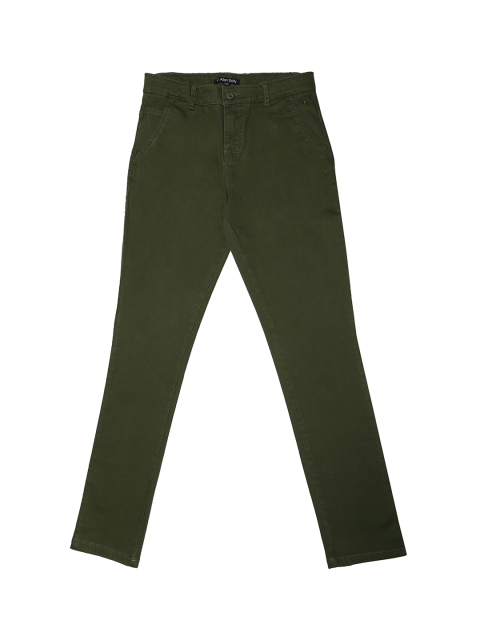 

Allen Solly Junior Boys Green Regular Fit Solid Regular Trousers