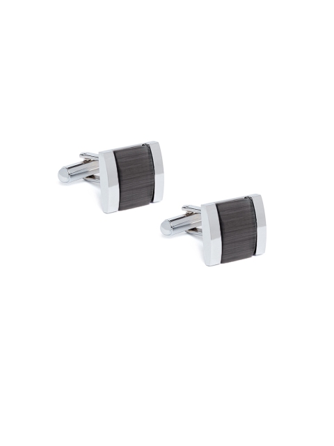 

Alvaro Castagnino Grey Rectangle Cufflinks
