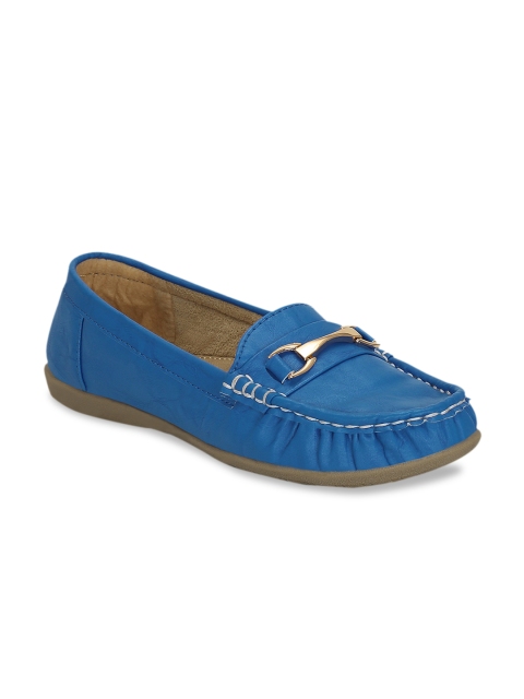

Kielz Women Blue Horse-Bit Loafers