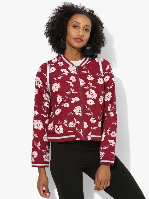 

Maroon Printed Jacket