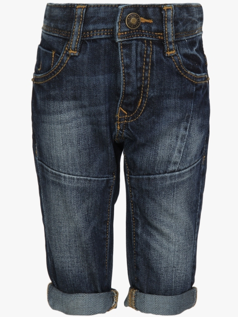 

United Colors of Benetton Boys Navy Blue Regular Fit Mid-Rise Clean Look Stretchable Jeans