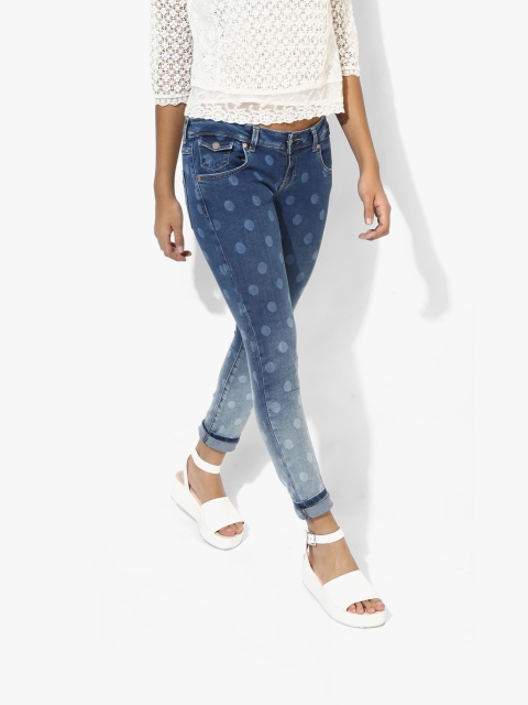 

ONLY Women Blue Regular Fit Mid-Rise Clean Look Stretchable Jeans